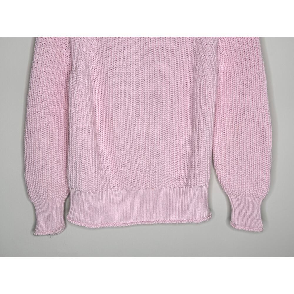J. Crew Relaxed Long Sleeve Rollneck Knit Pullover Sweater Pink Women's Size S - Picture 4 of 11